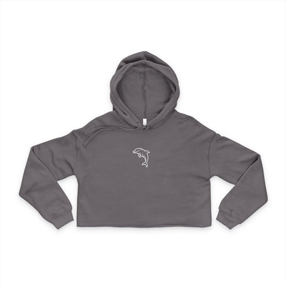 Yuppie Life™ Dolphin Cropped Hoodie