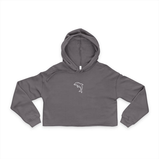 Yuppie Life™ Dolphin Cropped Hoodie