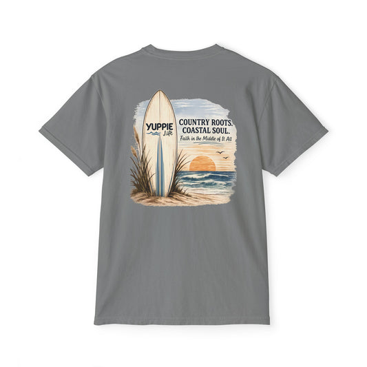 "Country Roots, Coastal Soul" Pocket Tee